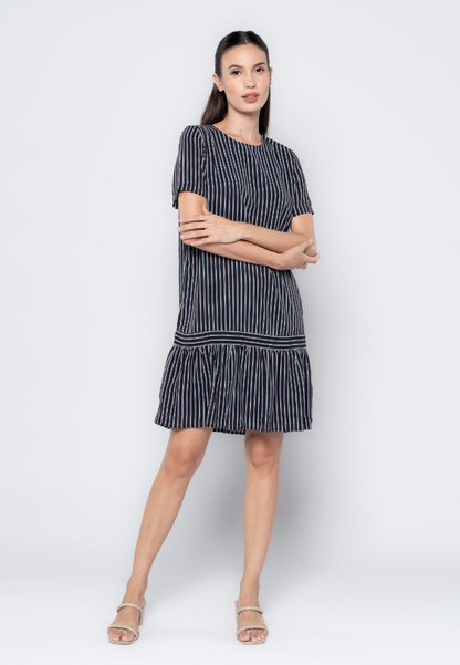 Stripes Play Drop Waist Dress