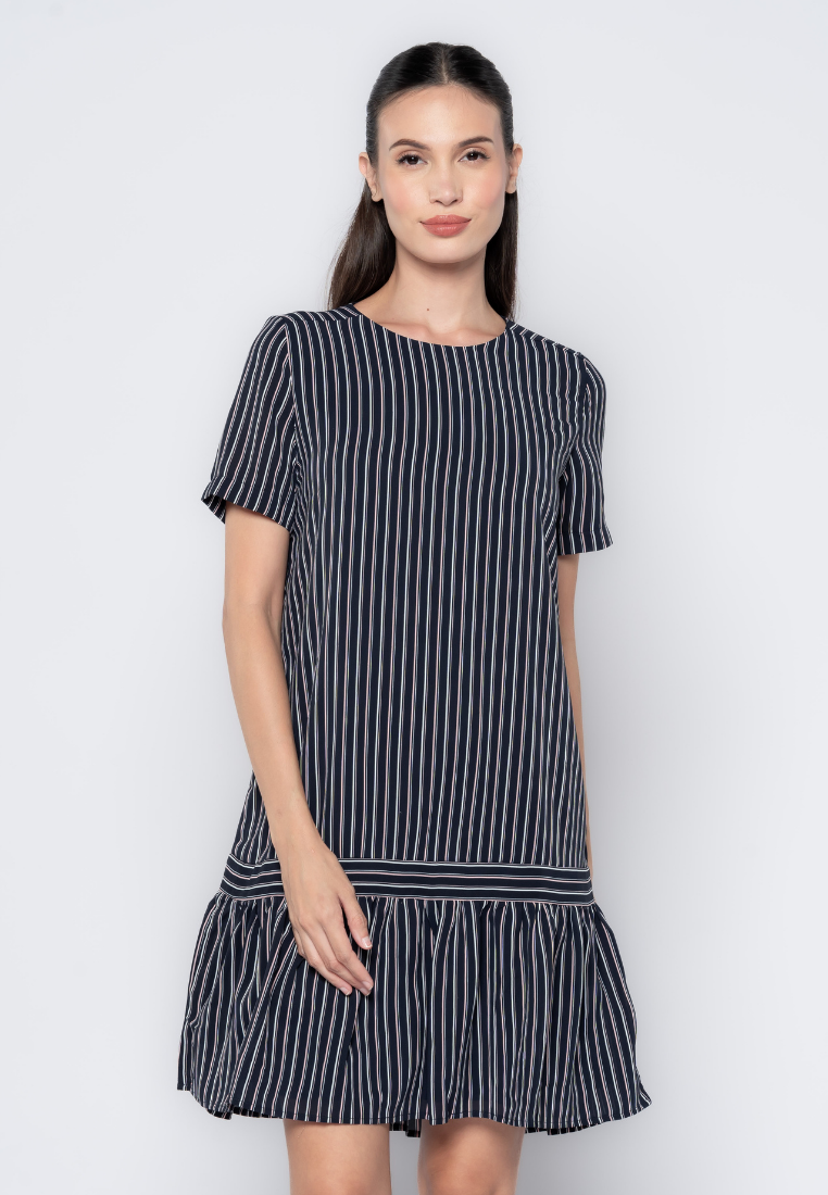 Stripes Play Drop Waist Dress