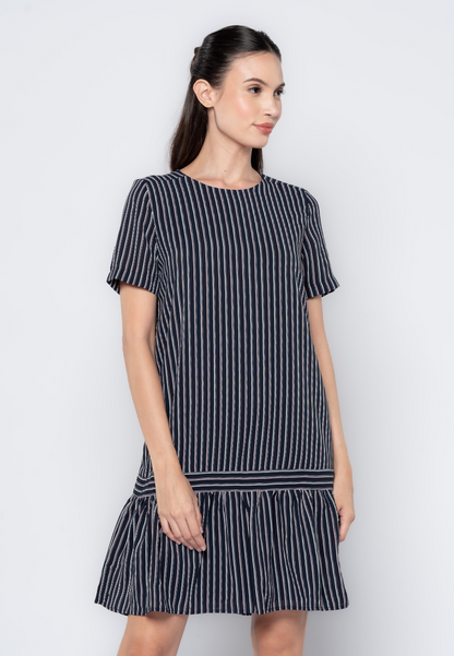 Stripes Play Drop Waist Dress