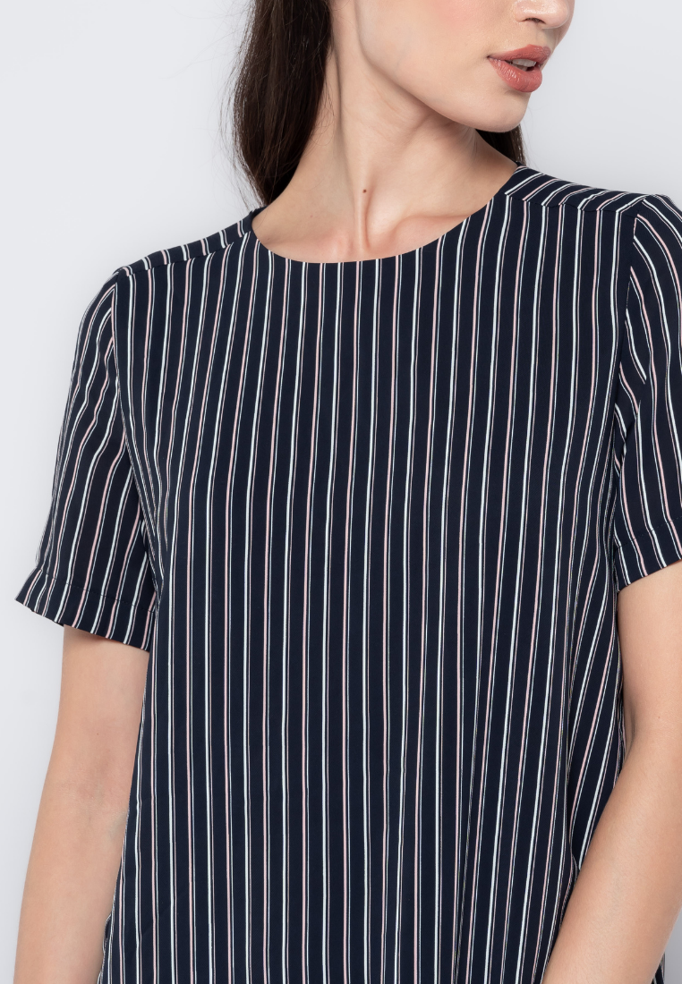 Stripes Play Drop Waist Dress