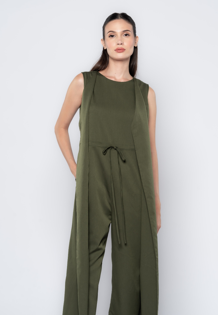 Two-in-One Vested Jumpsuit