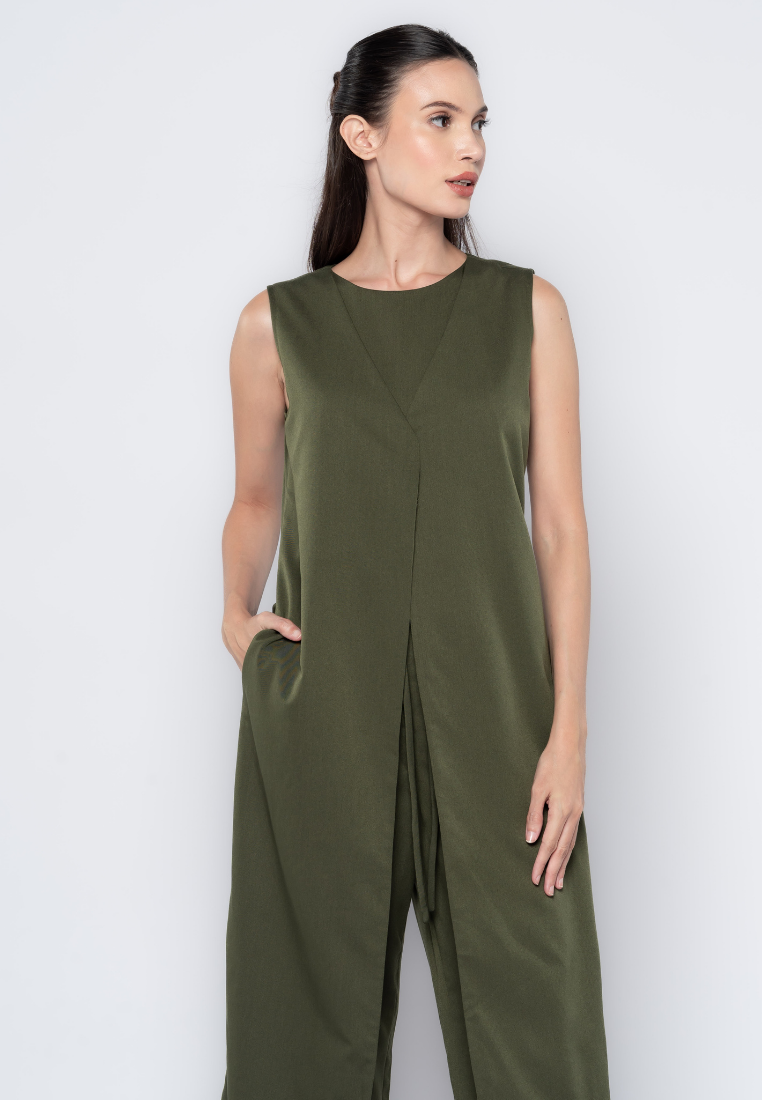 Two-in-One Vested Jumpsuit