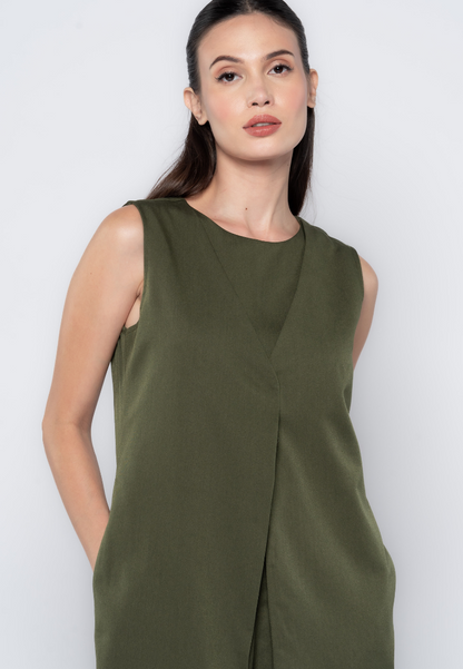 Two-in-One Vested Jumpsuit