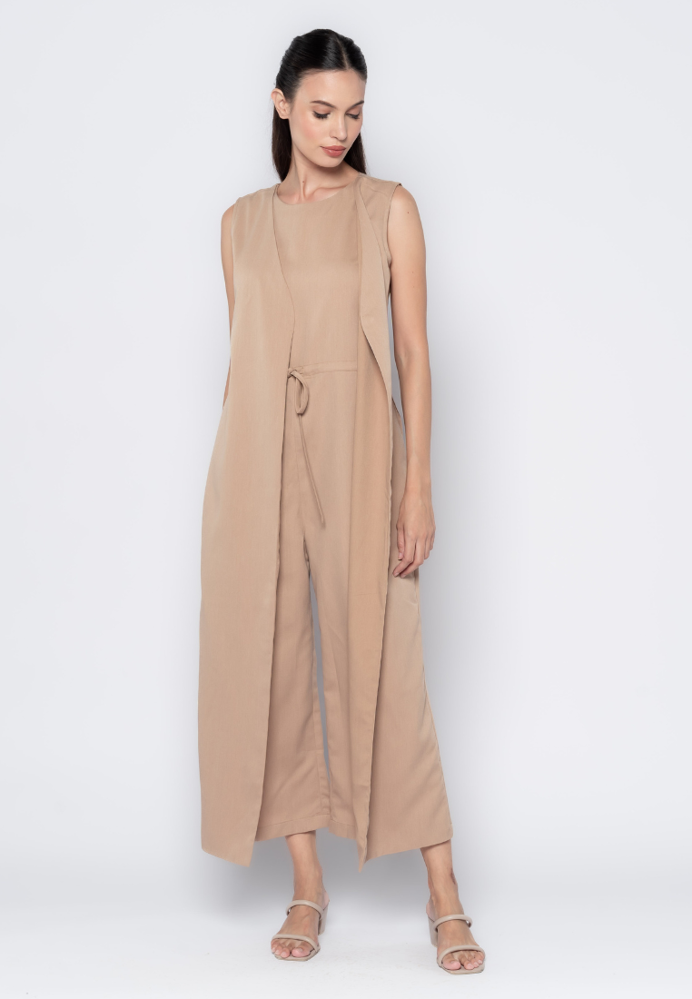 Two-in-One Vested Jumpsuit