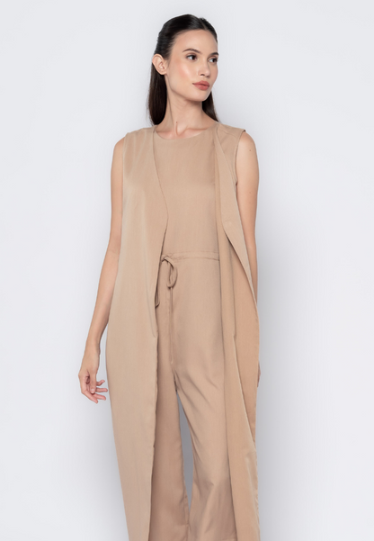 Two-in-One Vested Jumpsuit