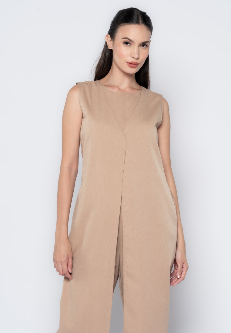 Two-in-One Vested Jumpsuit