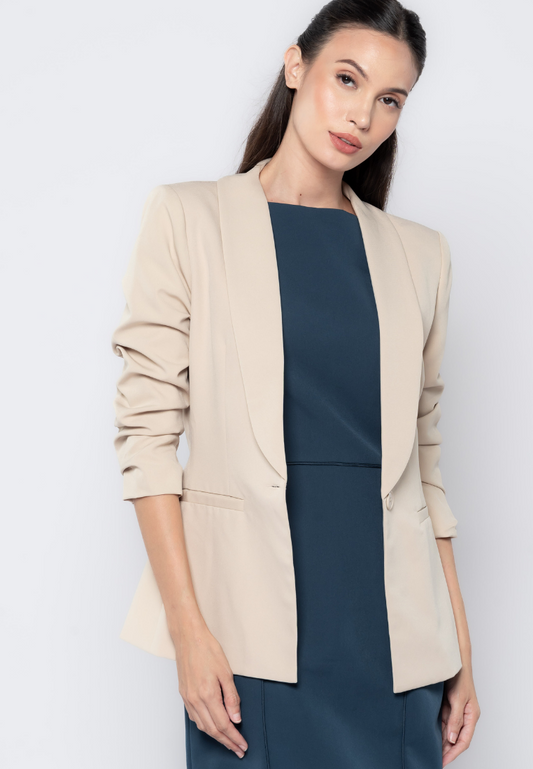 Scrunched Sleeves  Blazer