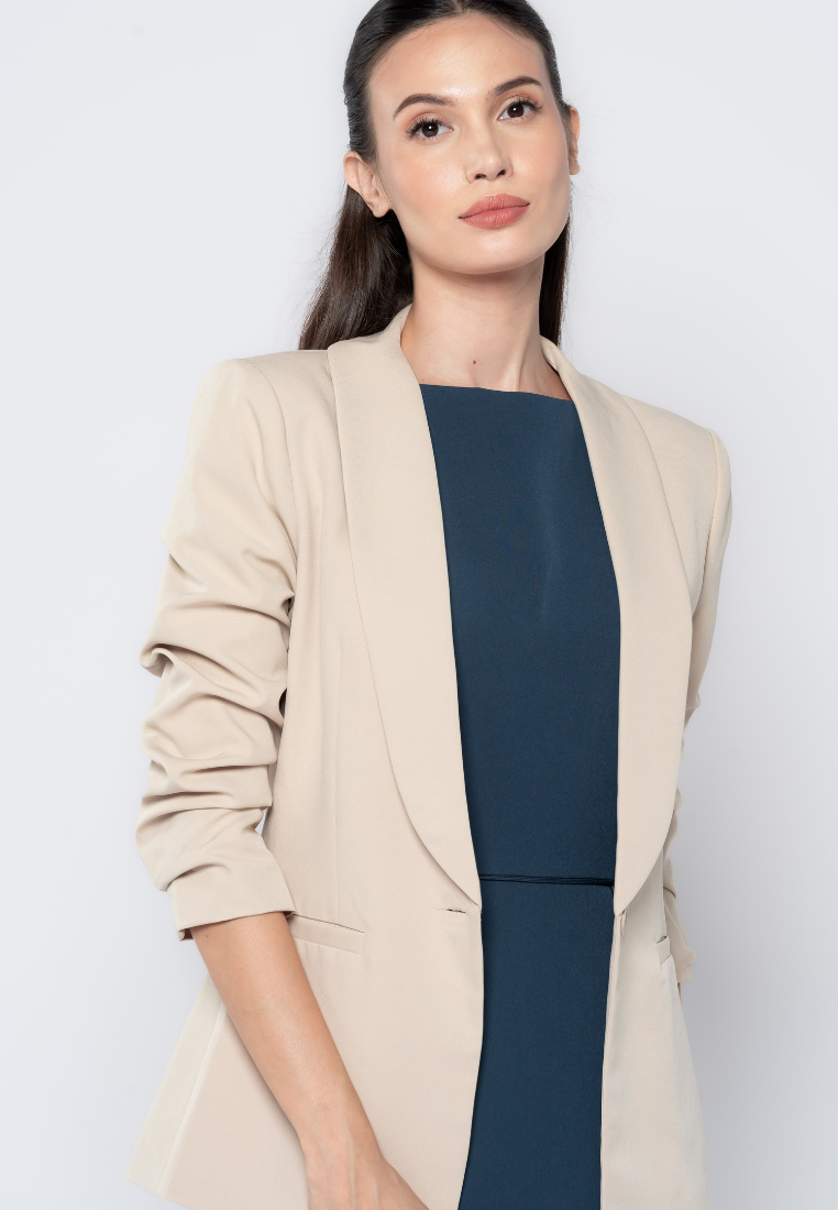 Scrunched Sleeves  Blazer