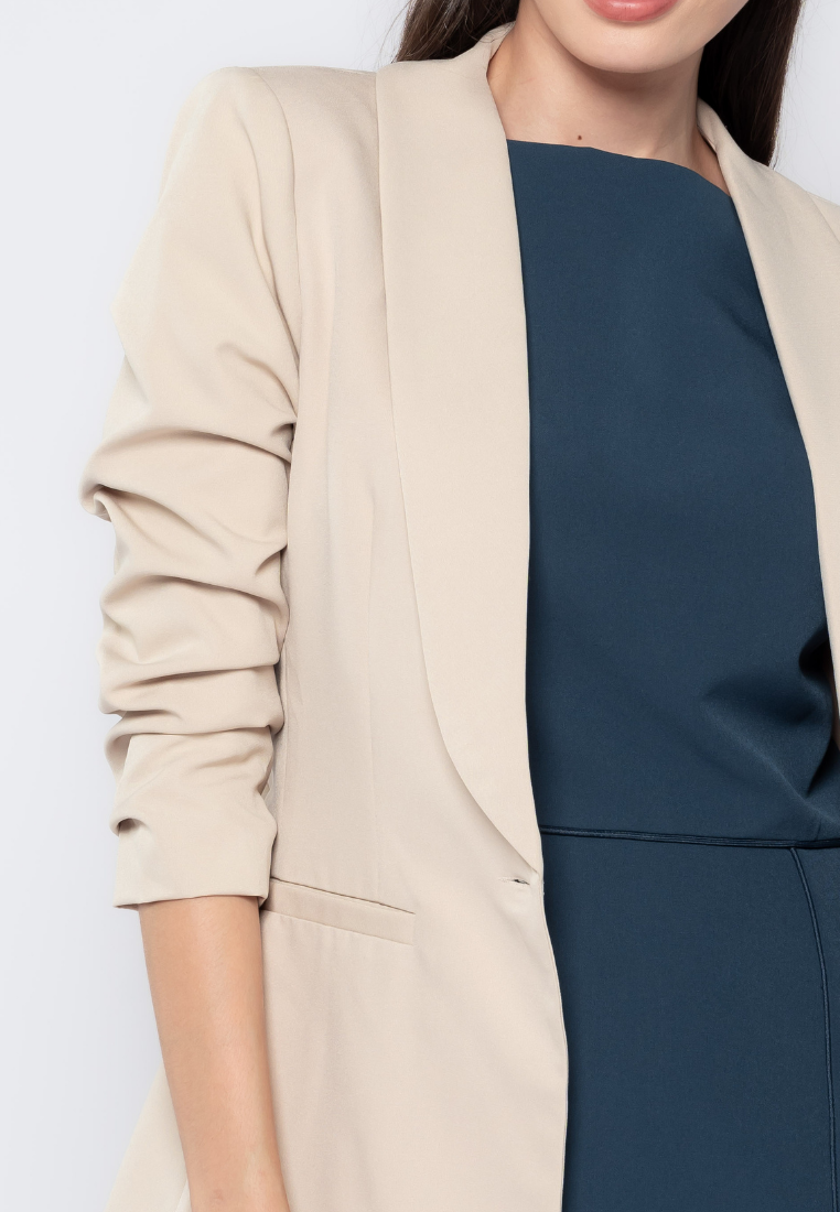 Scrunched Sleeves  Blazer