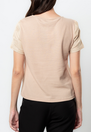 Elle Textured Cotton Boxy Top