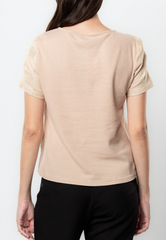 Elle Textured Cotton Boxy Top