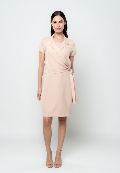 Jemma Overlap Detail Shift Dress