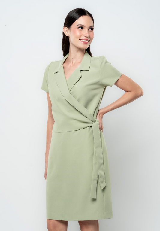 Jemma Overlap Detail Shift Dress