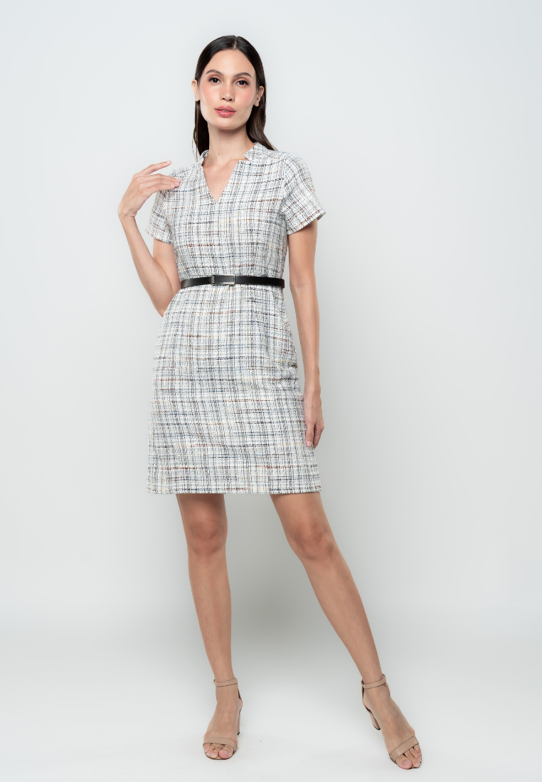 Asha Tweed Pencil Cut Dress