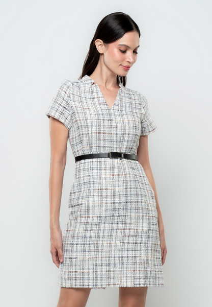 Asha Tweed Pencil Cut Dress