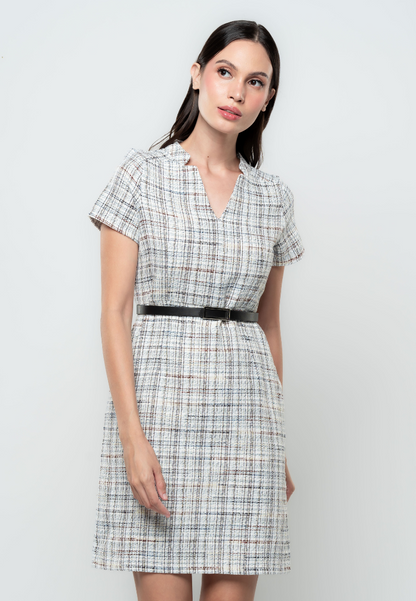 Asha Tweed Pencil Cut Dress