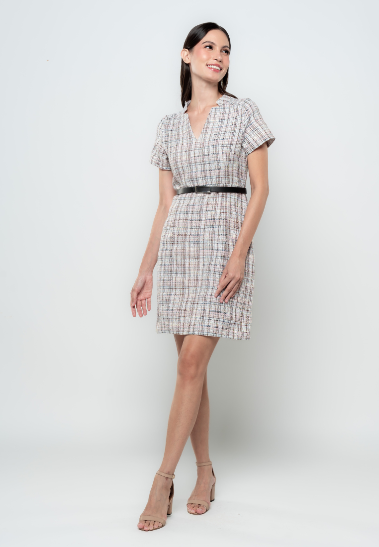 Asha Tweed Pencil Cut Dress