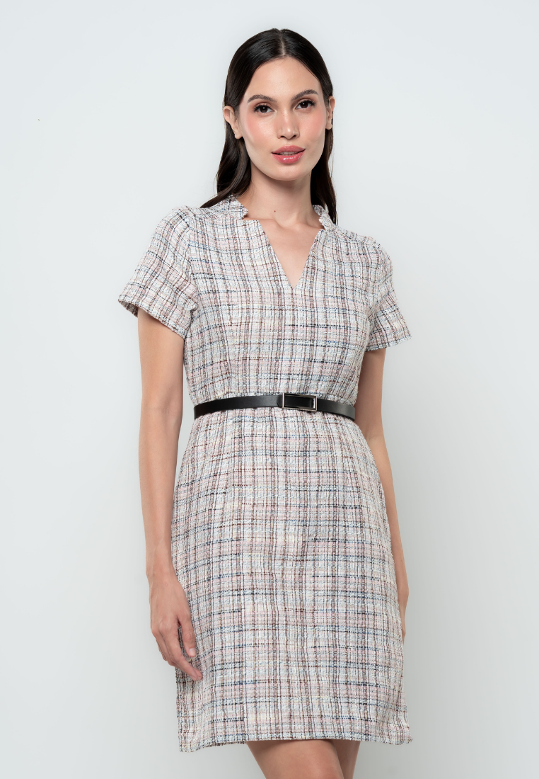 Asha Tweed Pencil Cut Dress