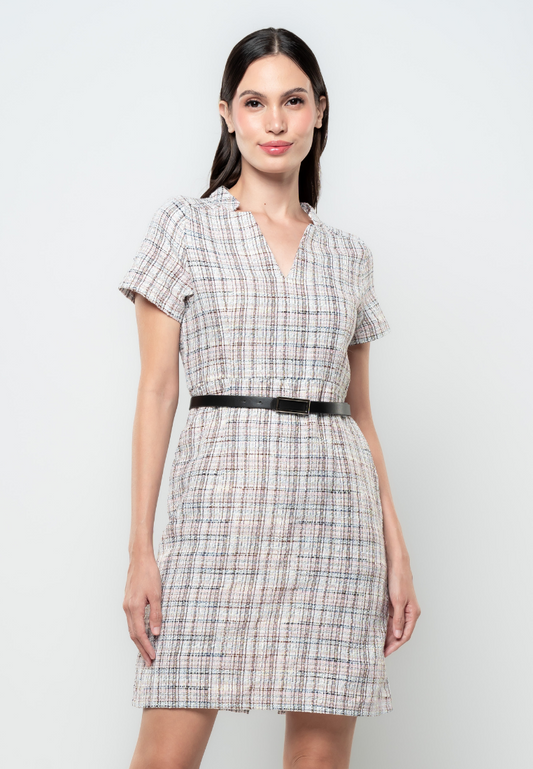 Asha Tweed Pencil Cut Dress