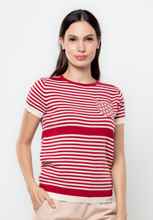 Billie Striped Flat Knit