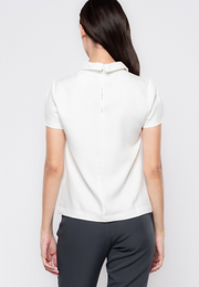 Sylvie Line Printed Collared Top
