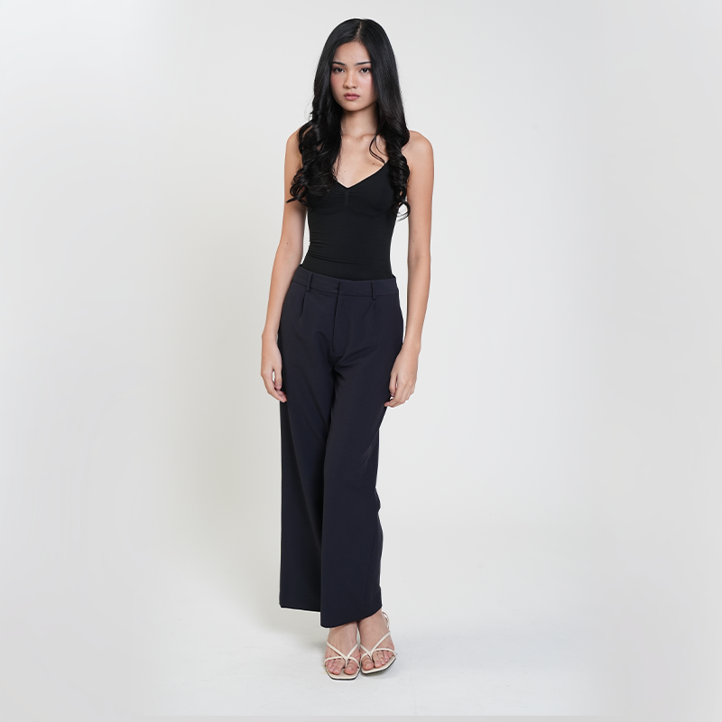 Apple & Eve Rachel Pleated Wide-Leg Trousers