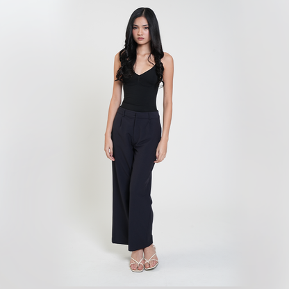 Apple & Eve Rachel Pleated Wide-Leg Trousers