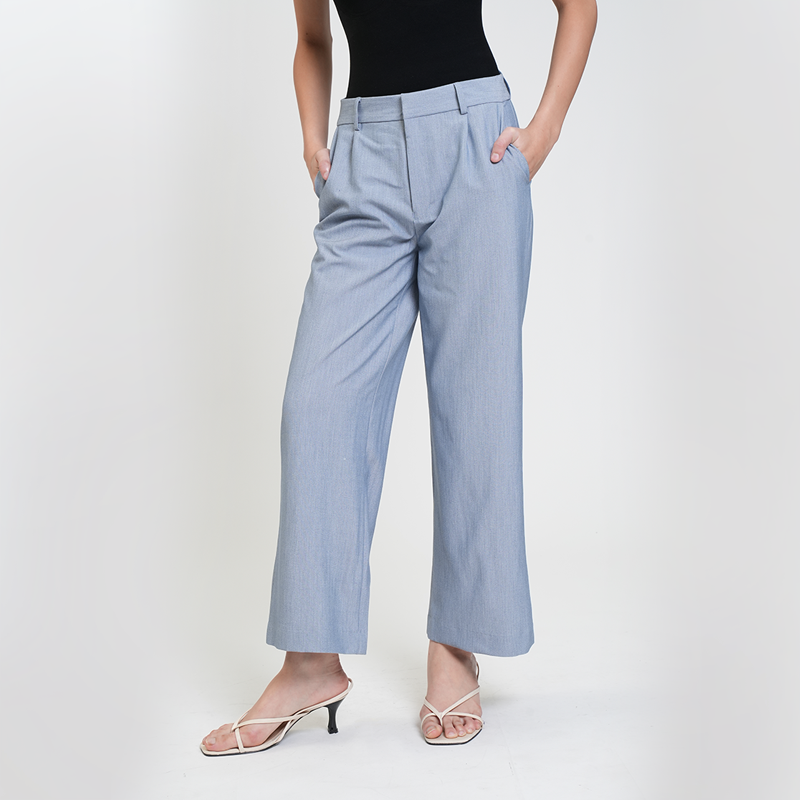 Apple & Eve Rachel Pleated Wide-Leg Trousers