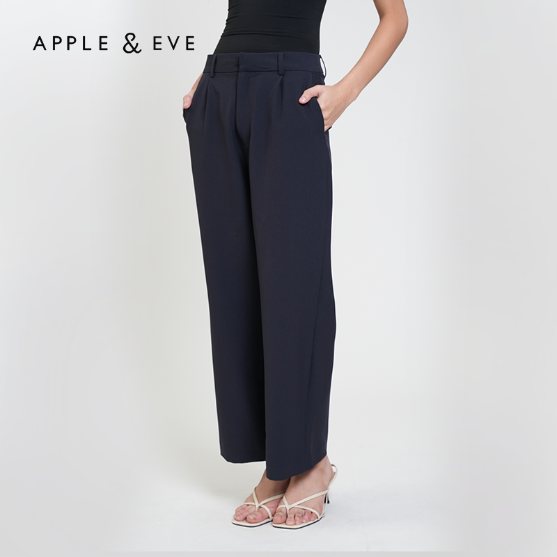 Apple & Eve Rachel Pleated Wide-Leg Trousers