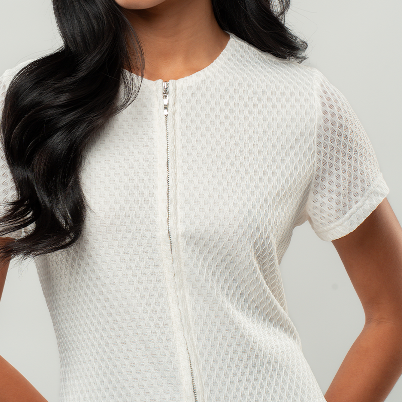 Apple & Eve Marielle Textured Dropwaist Midi Dress