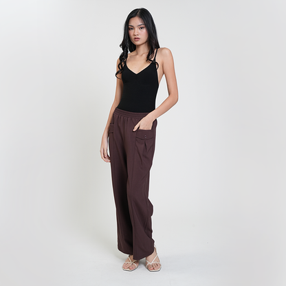 Apple & Eve Jeiah Gartered Wide-Leg Trousers