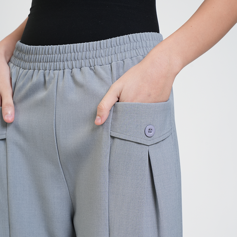 Apple & Eve Jeiah Gartered Wide-Leg Trousers