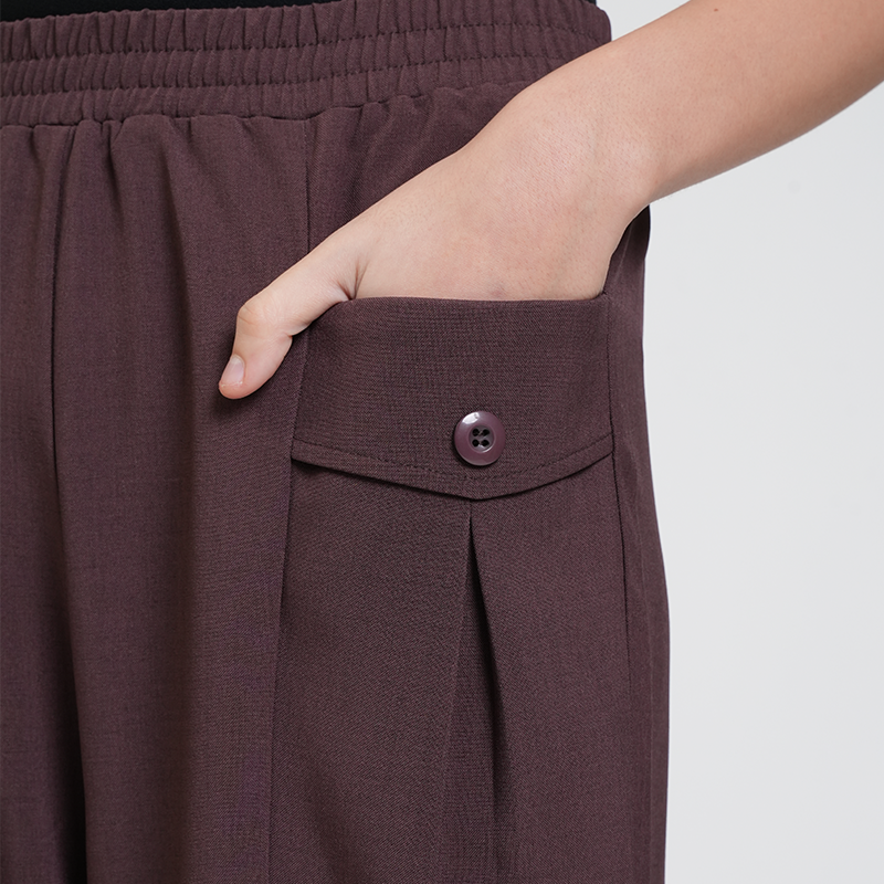 Apple & Eve Jeiah Gartered Wide-Leg Trousers