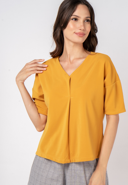 Loose Fit V-Neck Top