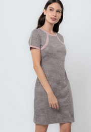 Apple & Eve Printed Knit Shift Dress