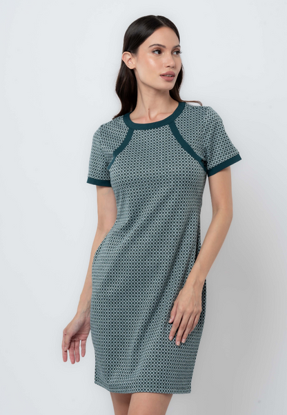 Apple & Eve Printed Knit Shift Dress