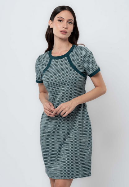 Apple & Eve Printed Knit Shift Dress