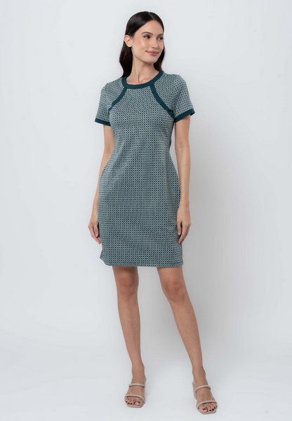 Apple & Eve Printed Knit Shift Dress