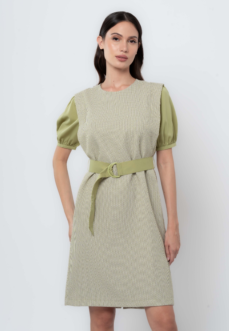 Apple & Eve Relaxed Fit Tweed Dress